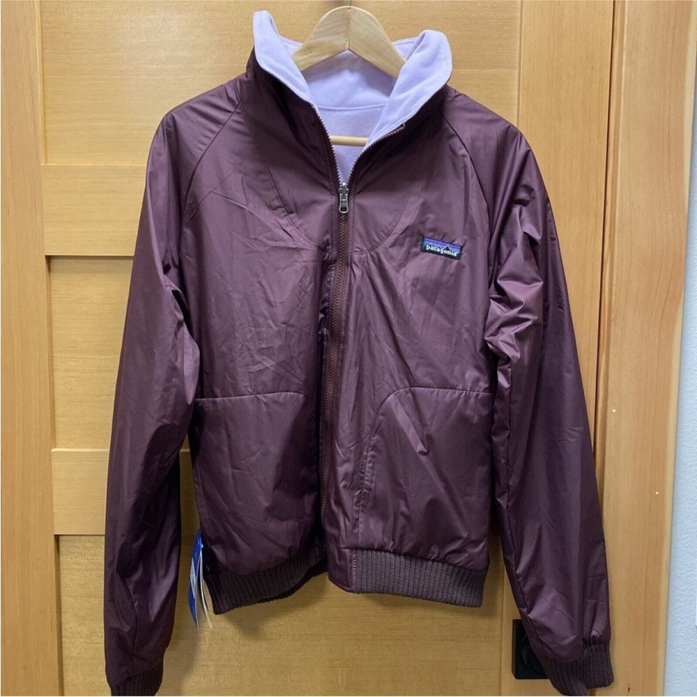 NWT Patagonia‎ Women's Duality Jacket Large Purple Reversible Fleece